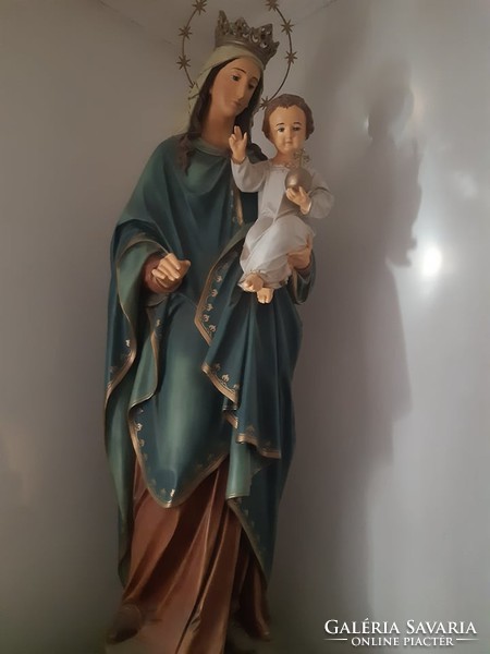 Queen Mary with little Jesus - statue, stand