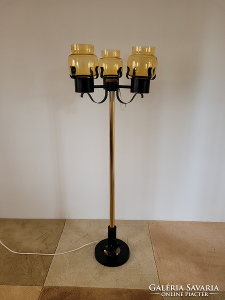 Retro régi 3 búrás állólámpa lámpa