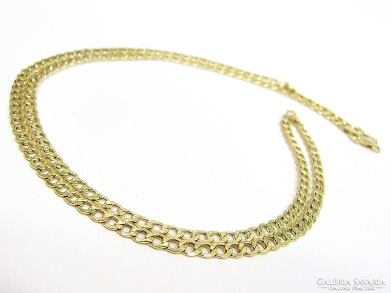 Gold men's necklace (k-au103641)
