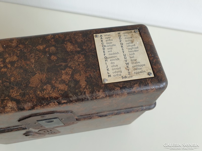 Old German military camp telephone telephone vinyl box 1932