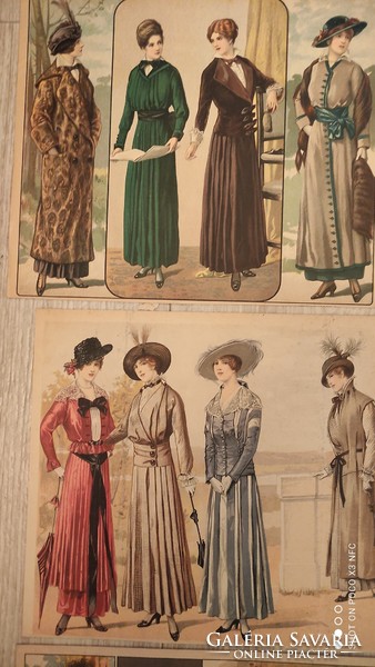 Grosse modenvelt wien - berlin 1914 fashion lithograph lithograph