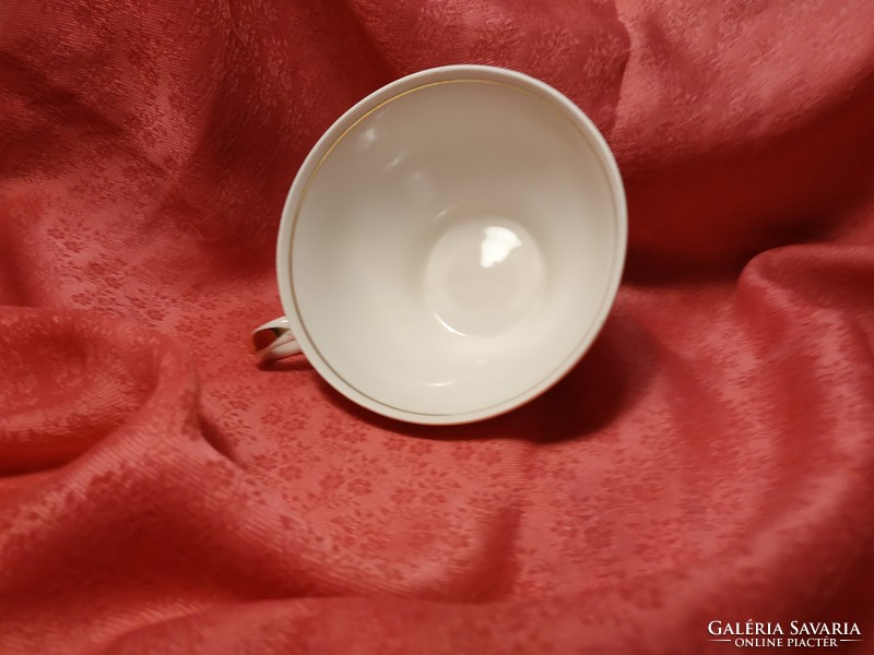 Porcelain cup with eosin pattern for replacement