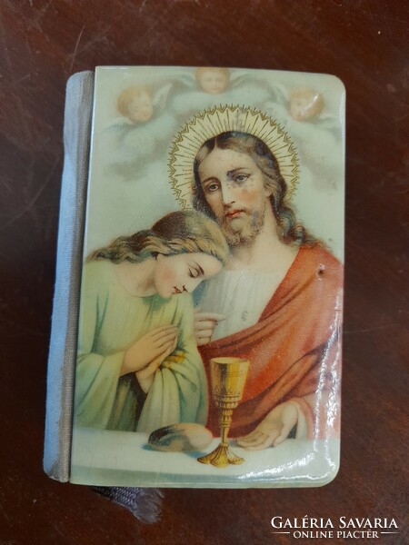 Old holy image prayer book with cover. 1926