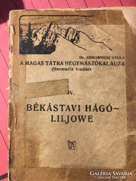 Komarniczki: High Tatras Climbing Guide /i.-Iv. 1926