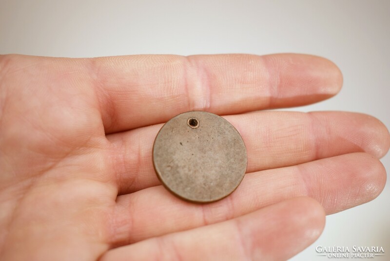 Old / antique bronze medal / coin / plain