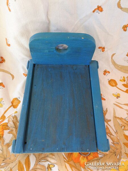 Blue wooden bed - baby bed