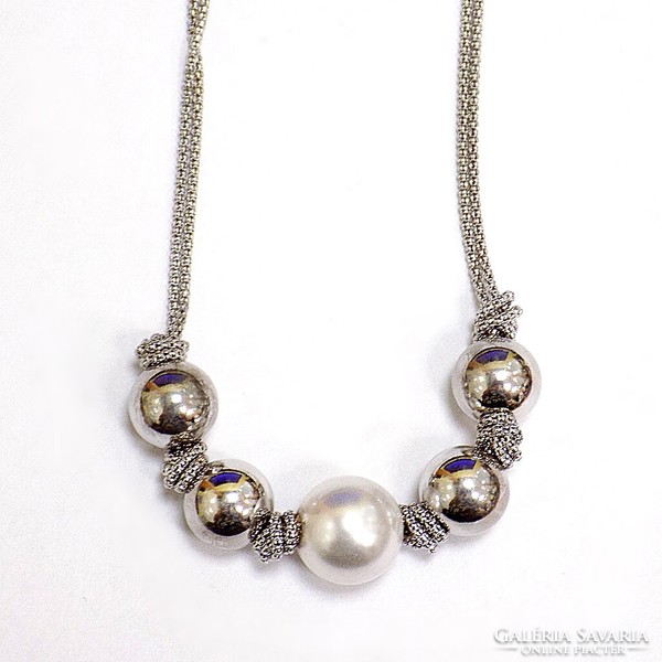 Gyöngyös ezüst nyaklánc (ZAL-Ag101720)