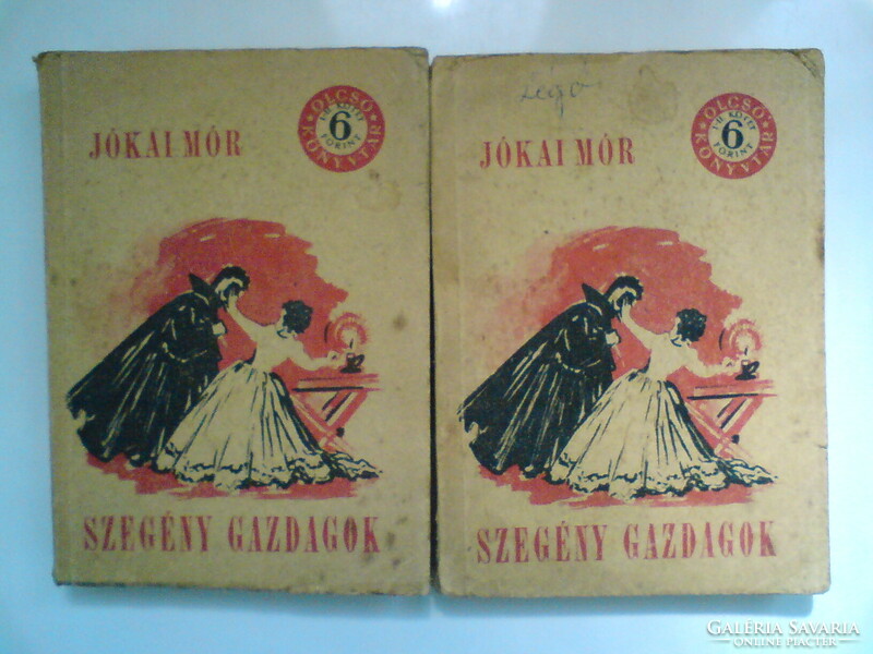 Régi  könyv 1955  - Jókai Mór : Szegény gazdagok I.- II. (Olcsó könyvtár sorozat)