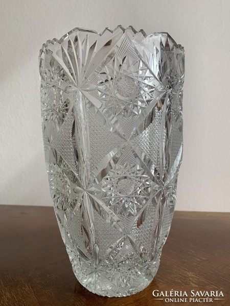 Lead crystal vase 25 cm
