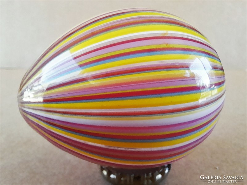 Régi muránói üreges üveg tojás
