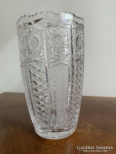 Lead crystal vase 25 cm