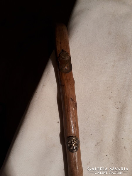 Old walking stick with ornaments