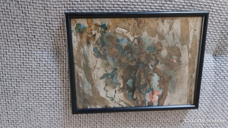 (K) small abstract picture with 25x29 cm frame