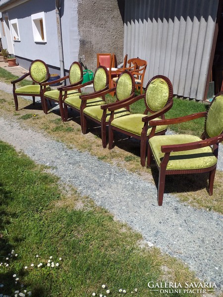 6 large armchairs for sale