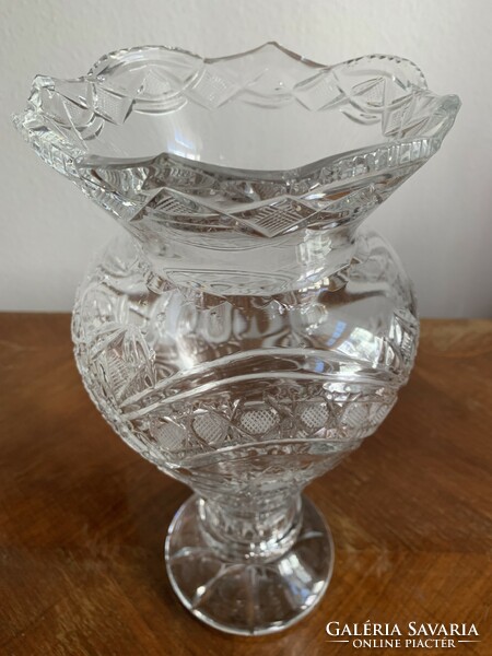 Lead crystal vase 33.5 cm