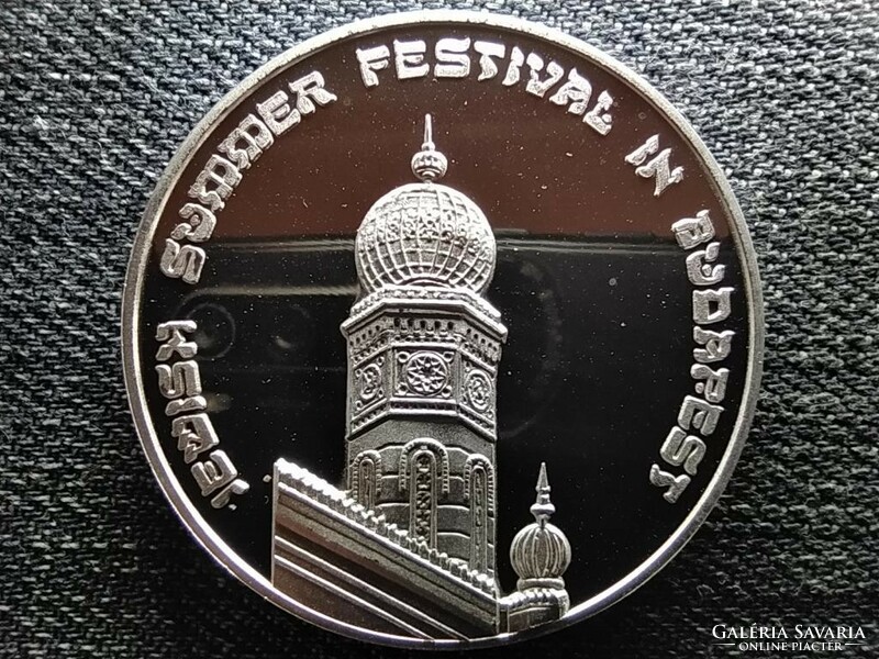 Zsidó Nyári Fesztivál Budapest .925 ezüst érem (id46287)