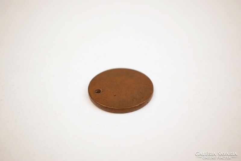 Old / antique bronze medal / coin / plain