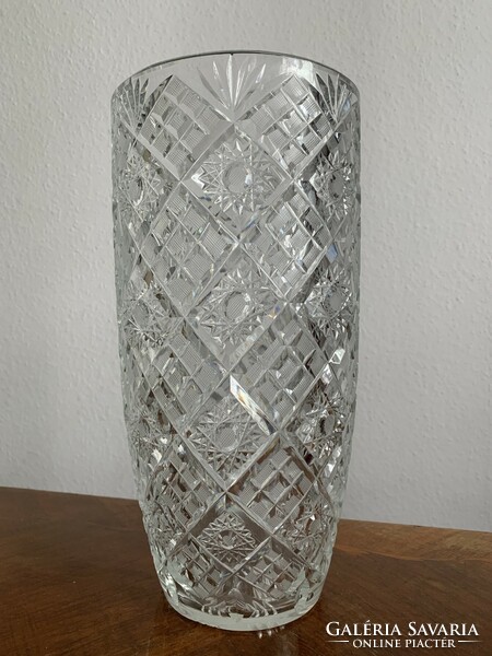 Lead crystal vase 31 cm