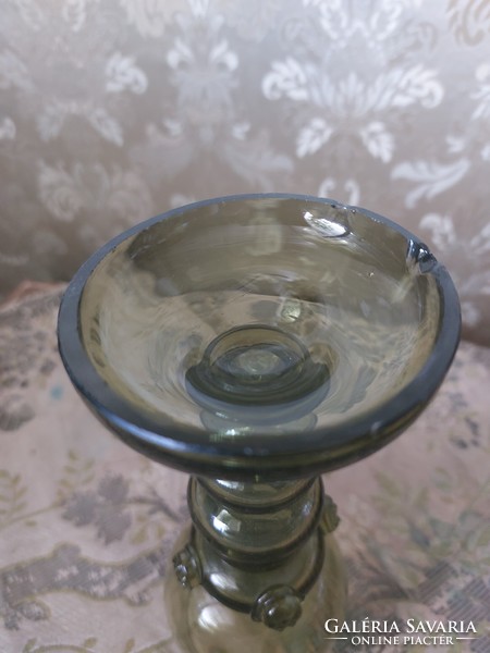 Roemer's antique green wine glass