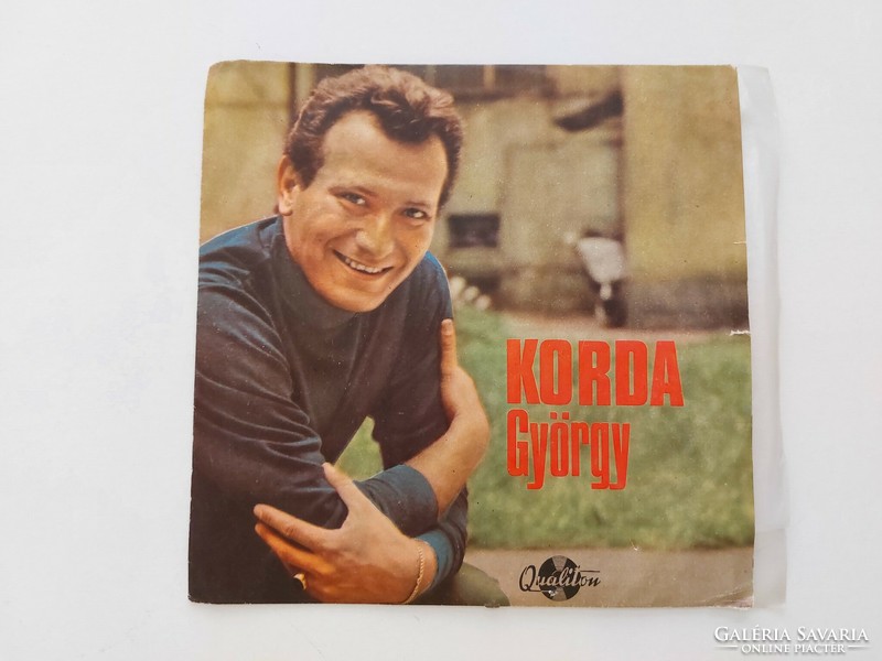 Retro record vinyl single György Korda