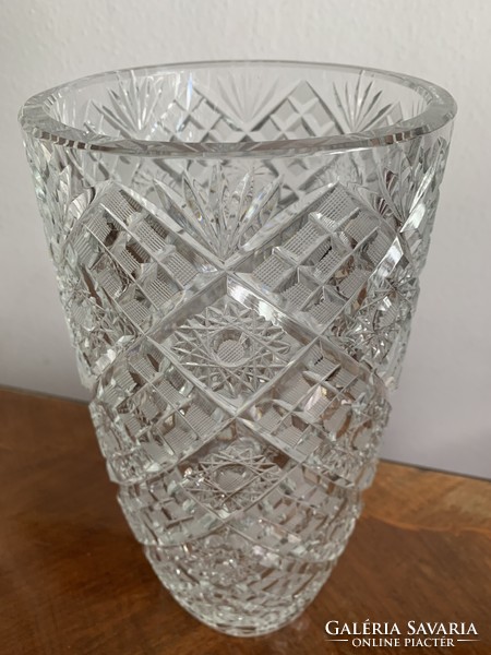 Lead crystal vase 31 cm