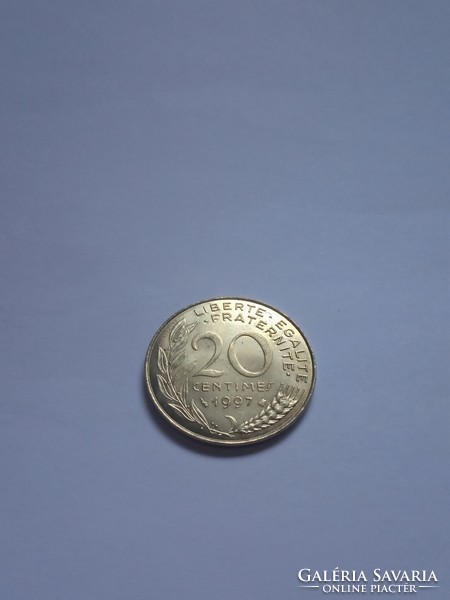 Extra nice unc 20 centimes France 1997!