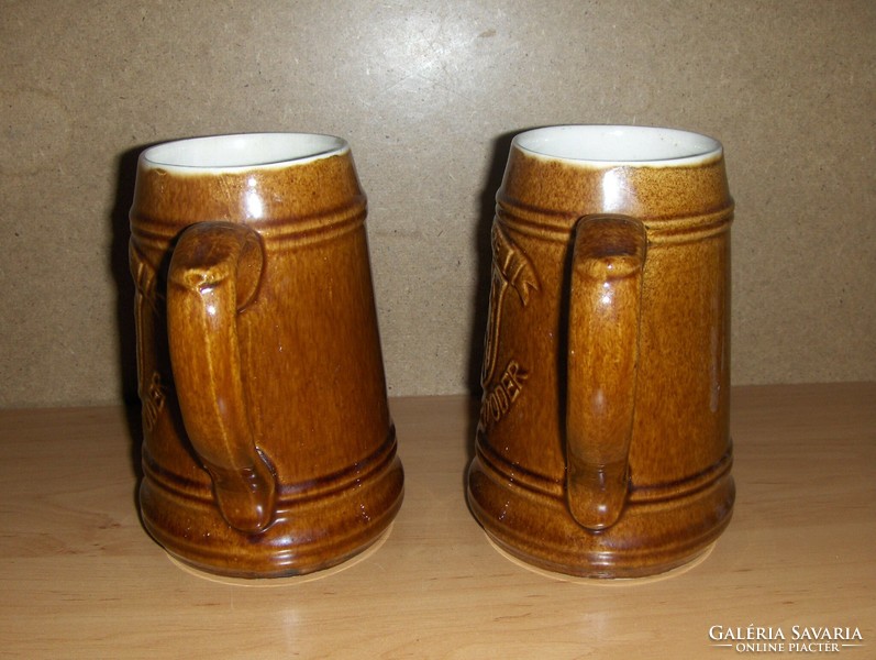 German ceramic beer mug in pairs 8 dl frankfurt (k)