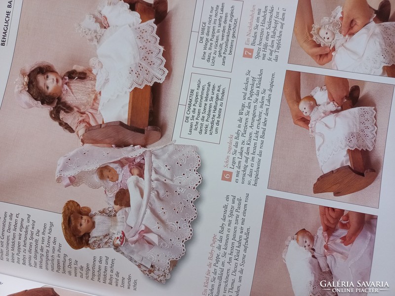 Antique porcelain dolls in a folder, 20 editions