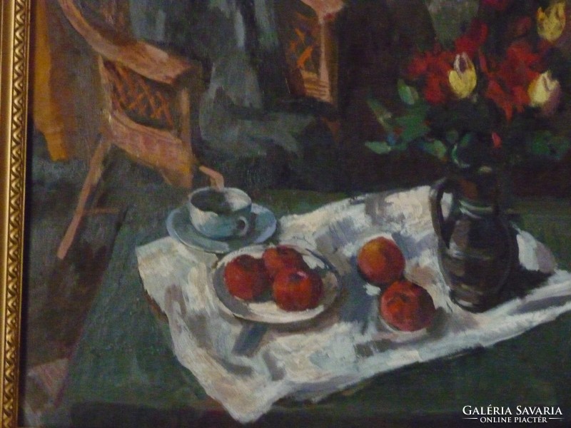 For sale at the age of Szentgyörgy: oil canvas painting, still life, painting in the gallery