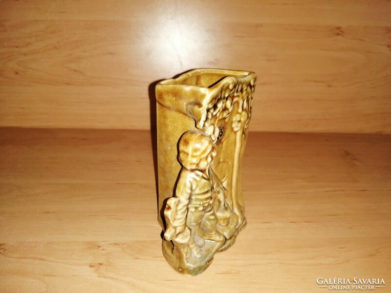 Marked porcelain figural vase 12.5 cm (24 / d)