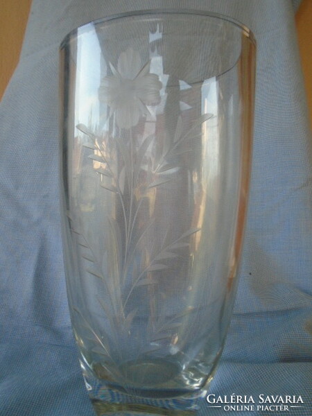 Kosta & Boda szignált különleges üveg exkluziv váza igen nehéz﻿ ﻿ cca 1100 gramm