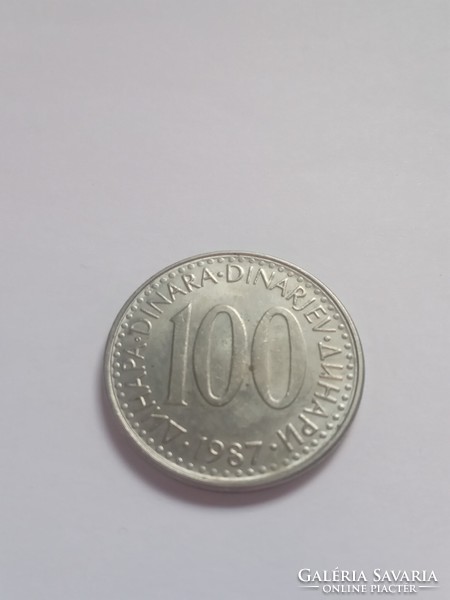 Szép 100  Dínár 1987 !! ( 5 )