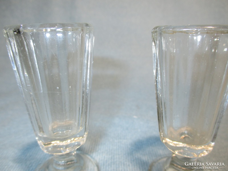2 pcs old brandy glass glasses