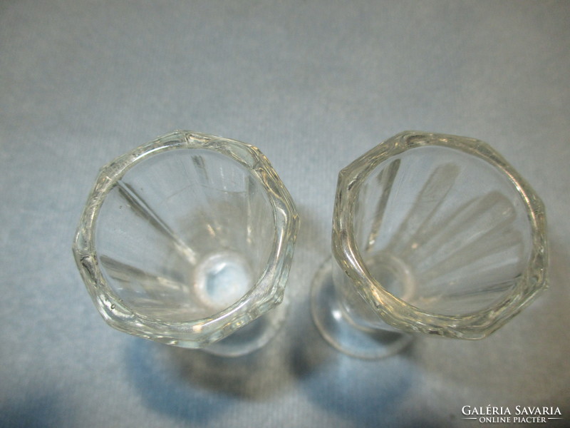 2 db régi pálinkás üveg pohár