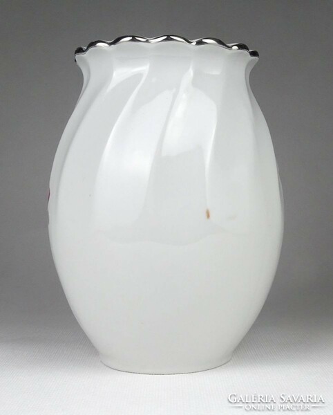 1I965 flower pattern apulum porcelain vase 16 cm