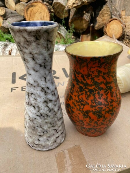 Retro vases in one