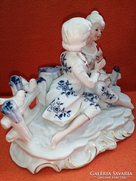 Barokk porcelán figura. "Royal Meridian"