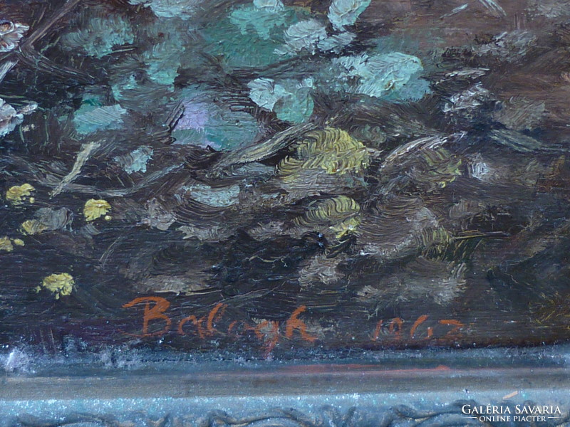 Eladó Balog(h) András: Erdei táj című olajvászon festménye