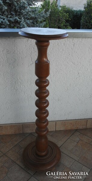Antique tall flower / sculpture holder with column pedestal