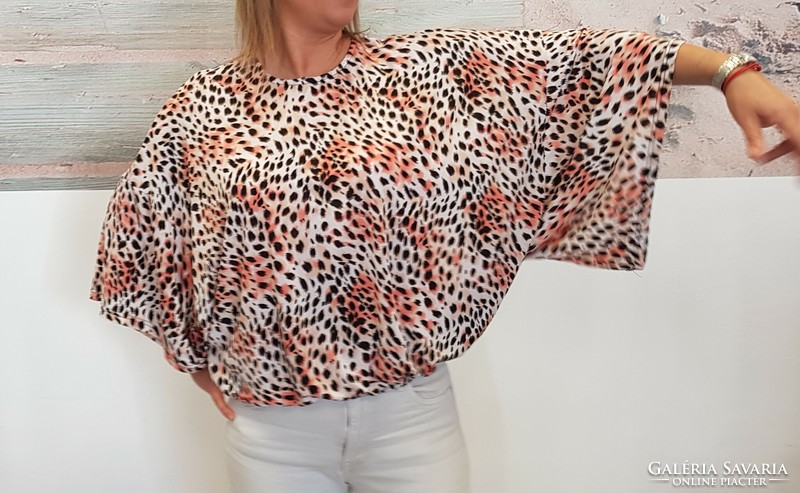 Animal print women's top, blouse