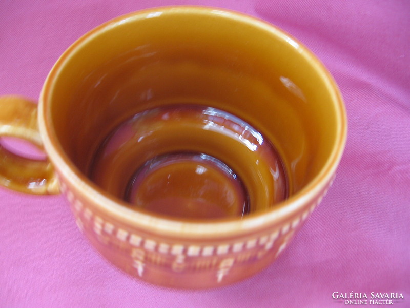 Barokkos GRÁNIT méz barna csésze