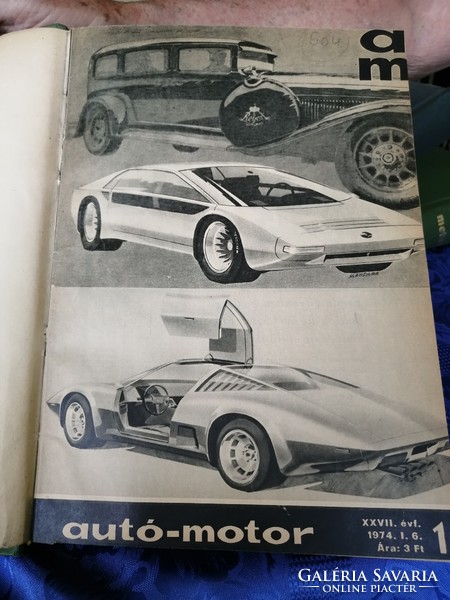 Autó motor újság 8 kötet évad szerint: 1967-1974