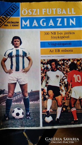 RITKA! Tabák Endre Labdarúgás különszám ŐSZI FUTBALL MAGAZIN - 1974. sport újság,