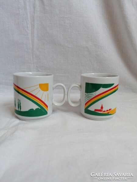 2pcs zsolnay porcelain mug