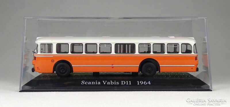 1J197 Scania Vabis D11 1964-es autóbusz modell díszdobozában