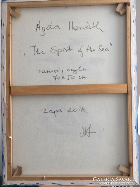 Horváth Ágota: The Spirit of the Sea  - absztrakt festmény a művésztől