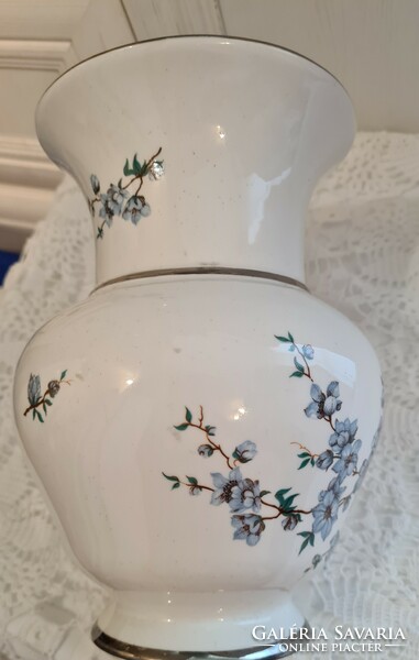 Aquincumi blue peach blossom silver striped vase