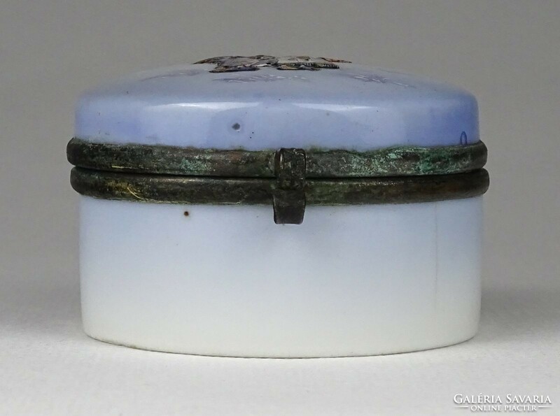 1I985 Antik kézzel festett flamand porcelán bonbonier