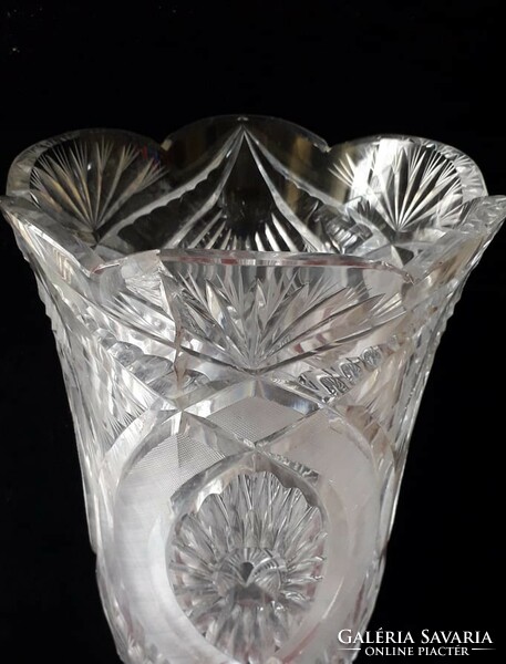 Huge, 50 cm crystal vase.