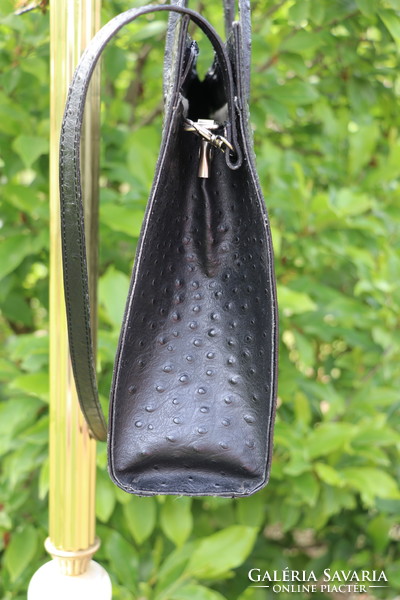 Ostrich leather bag